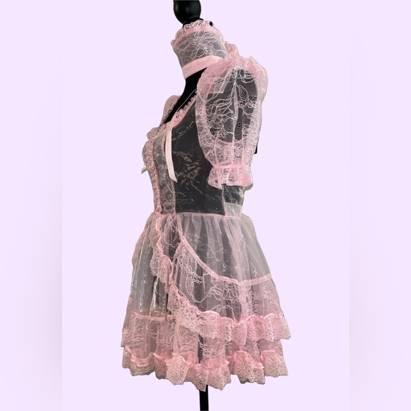 CURRENT MOOD / DOLLS KILL Pretty Imperfect Light Pink Mini Dress - Picture 4 of 5